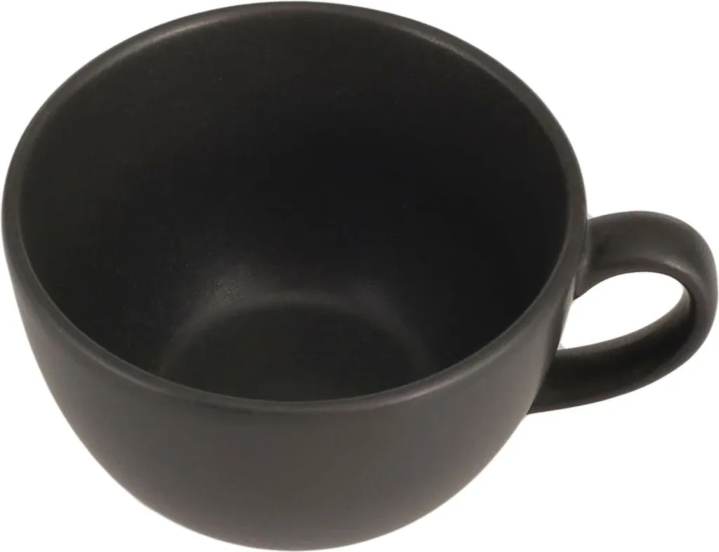 Filxhan porcelani Porland Seasons Coal 320 ml, i zi, set 6 copë - 1