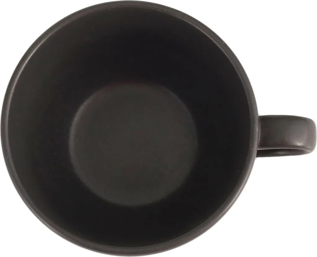 Filxhan porcelani Porland Seasons Coal 320 ml, i zi, set 6 copë - 6