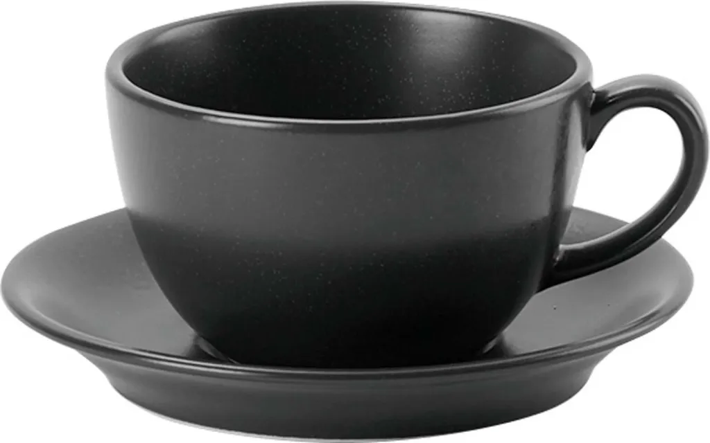 Filxhan porcelani Porland Seasons Coal 320 ml, i zi, set 6 copë - 9