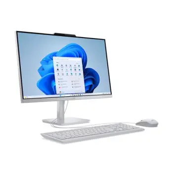 AIO Lenovo A100 / Core i3-N305 / 16GB DDR5 / 512GB / 23.8′ Full HD IPS AG / Intel UHD Graphics / Kb+Mouse USB – Cloud Grey