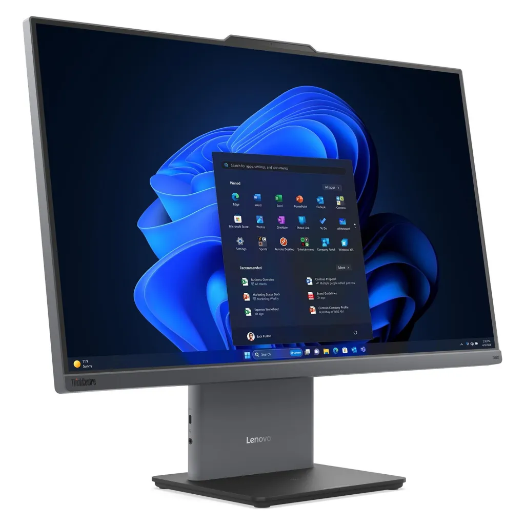 AIO Lenovo ThinkCentre neo50a G6 27 / Ultra 5 226V / 16GB LPDDR5x / 512GB / 27″ Full HD IPS / Intel Arc Graphics 130V – Gri - 1