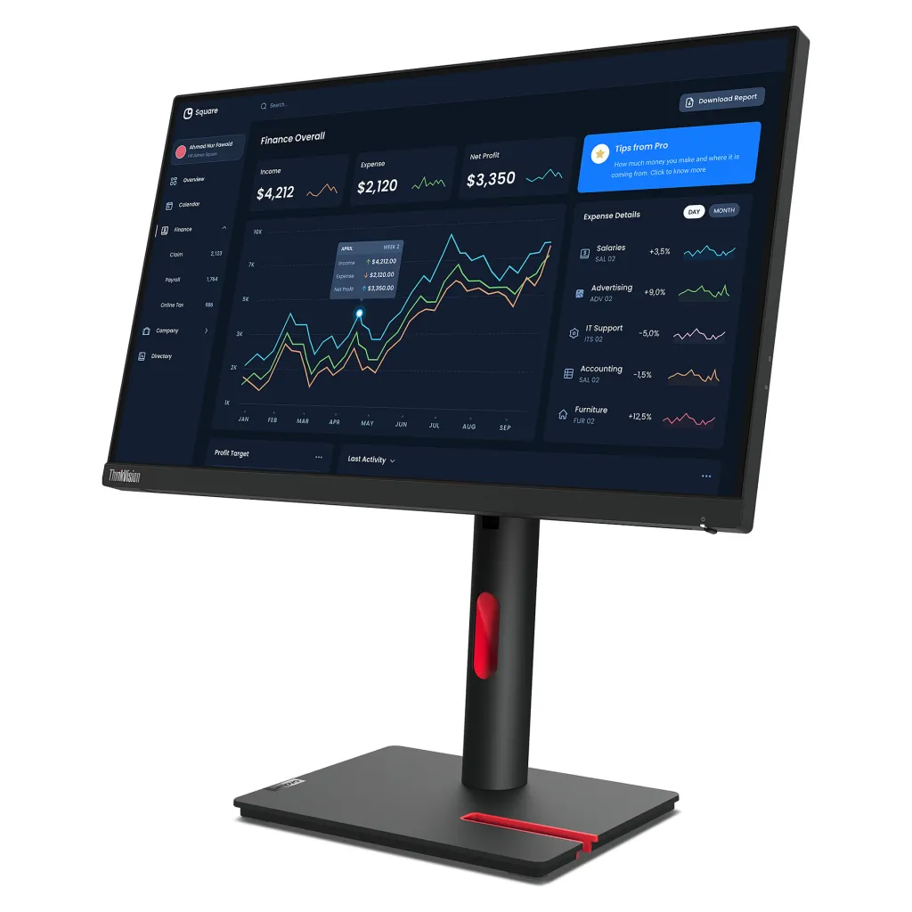 AIO Lenovo ThinkCentre V100 / i3-N305 / 16GB DDR4 / 256GB / 23.8″ Full HD IPS / Intel UHD Graphics – Gri - 4
