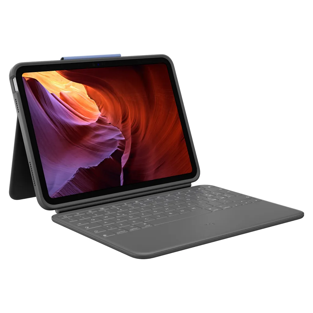 Aksesorë për tablet Logitech Rugged Folio / iPad / 10th Gen – Gri - 1