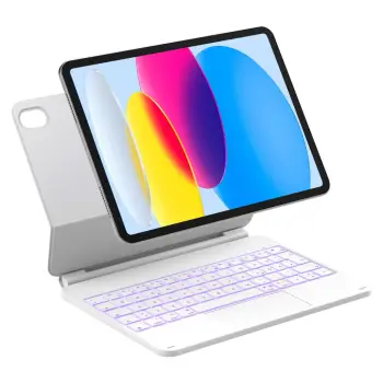 Aksesorë për tablet Inateck KB09119‑10 iPad Keyboard with Trackpad / QWERTZ – Bardhë