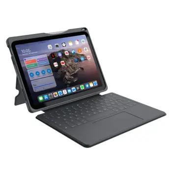Aksesorë për tablet Deqster Smart Rugged PLUS Keyboard iPad 10.9″ (A16/10thGen.) / QWERTZ – Gri