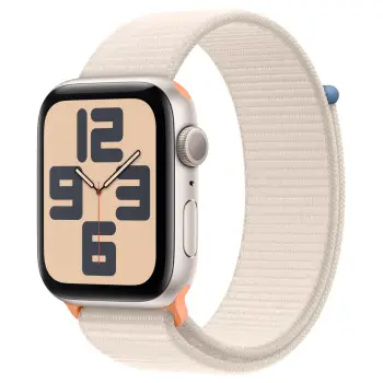 Apple Watch SE Starlight Aluminum Case With Starlight Sport Loop / 44mm / GPS – Beige