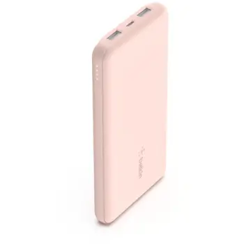 Aksesorë për telefon Belkin BOOST CHARGE Powerbank. 10.000mAh 12W. USB-A & -C. rosa