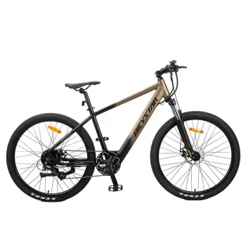 Biçikletë Elektrike Bicystar GT-EM100 27.5″ – Gold/Zezë