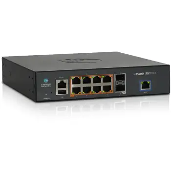 Cambium cnMatrix EX2010-P 8+2 Port PoE+ Managed Switch – Gigabit L2 Enterprise Switch 20Gbps