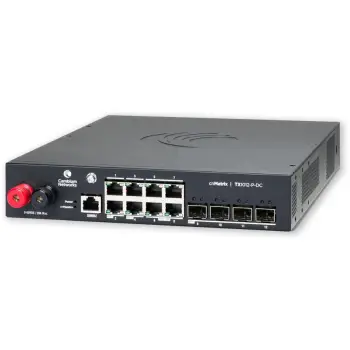 Cambium cnMatrix TX1012-P-DC 8+4 Port PoE+ Managed Switch – DC Power 10G SFP+ Industrial Enterprise Switch