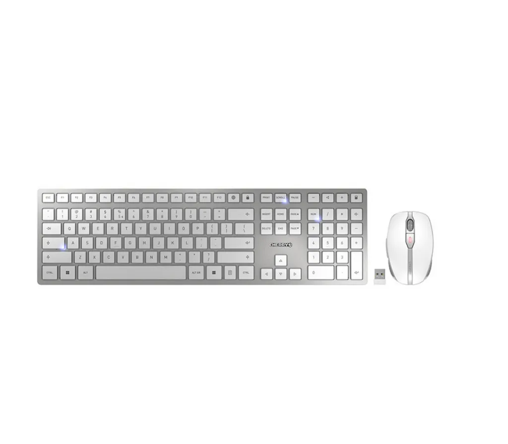 Combo (Tastierë & Maus) Cherry DW 9100 SLIM / JD‑9100EU‑1 / Wireless / QWERTY – Argjend - 1