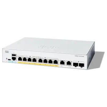 Cisco Catalyst C1300-8P-E-2G 8-Port Gigabit PoE+ Managed Switch 67W SMB Network Switch