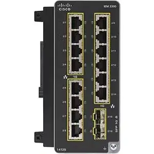 Cisco Catalyst IE3300 Rugged 14-Port Industrial Managed Switch IE-3300 Modular DIN Rail Layer 3 PoE Ethernet Switch