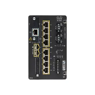 Cisco Catalyst IE3400-8P2S-E Industrial Managed 8-Port Gigabit PoE+ Switch me 2x SFP Rugged Series