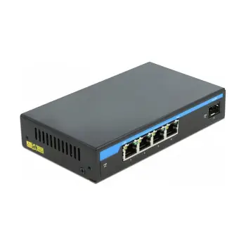 Delock Managed Gigabit PoE Switch 4-Port me 1x SFP Uplink