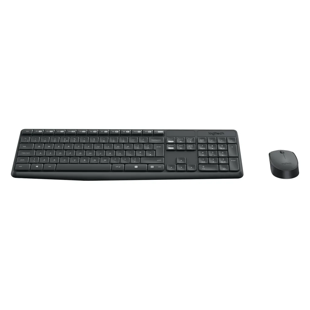 Combo (Tastierë & Maus) Logitech MK235 / Wireless / AZERTY / French Language – Zezë - 1