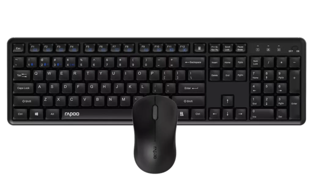 Combo (Tastierë & Maus) Rapoo 8150M Silent / Wireless / QWERTZ / German Language – Zezë - 1