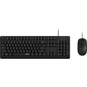 Combo (Tastierë & Maus) Rapoo NX1500 / Wired / QWERTZ / German Language – Zezë