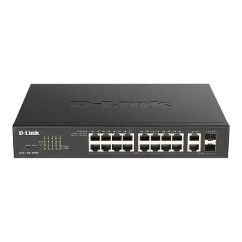 D-Link DGS-1100-18PV2 Smart Managed PoE+ Switch | 18 Port Gigabit | 130W