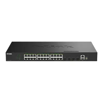 D-Link DGS-1530-28P/E Managed PoE+ Switch | 28 Port Gigabit | 24x PoE+ + 4x 10G SFP+ | 370W