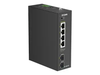 D-Link DIS-100G-06P Industrial PoE+ Switch 6 Port Gigabit | 4x PoE + 2x SFP | 120W