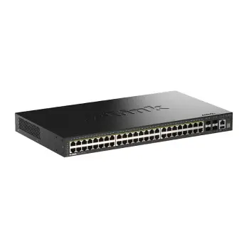 D-Link DGS-1530-52P/E Managed PoE+ Switch | 52 Port Gigabit | 4x 10G SFP+ | 370W
