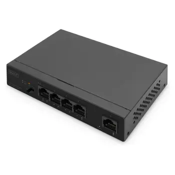 DIGITUS Industrial Gigabit PoE Switch 4 Port + 1 Uplink | Unmanaged | DN-95330-1 | 60W