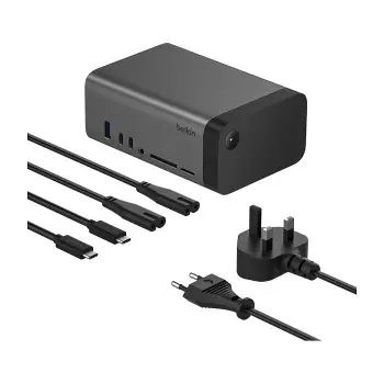 Docking Station Belkin / 11-in-1 Pro / 1xUSB-A / 4xUSB-C / 2xHDMI / LAN / MicroSD + SD – Gri