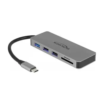 Docking Station DeLOCK 4K HDMI / 1xUSB-A / 1xUSB-C / 1xHDMI / SD / PD 2.0 – Gri