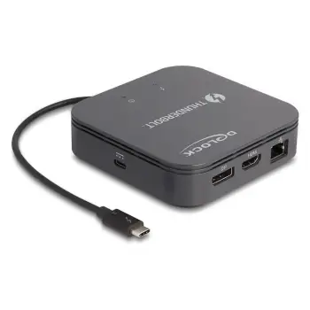 Docking Station DeLOCK Thunderbolt 3 Mini / 8K / 1xDisplayPort / 1xHDMI / 1xUSB-C / LAN / Audio – Zezë