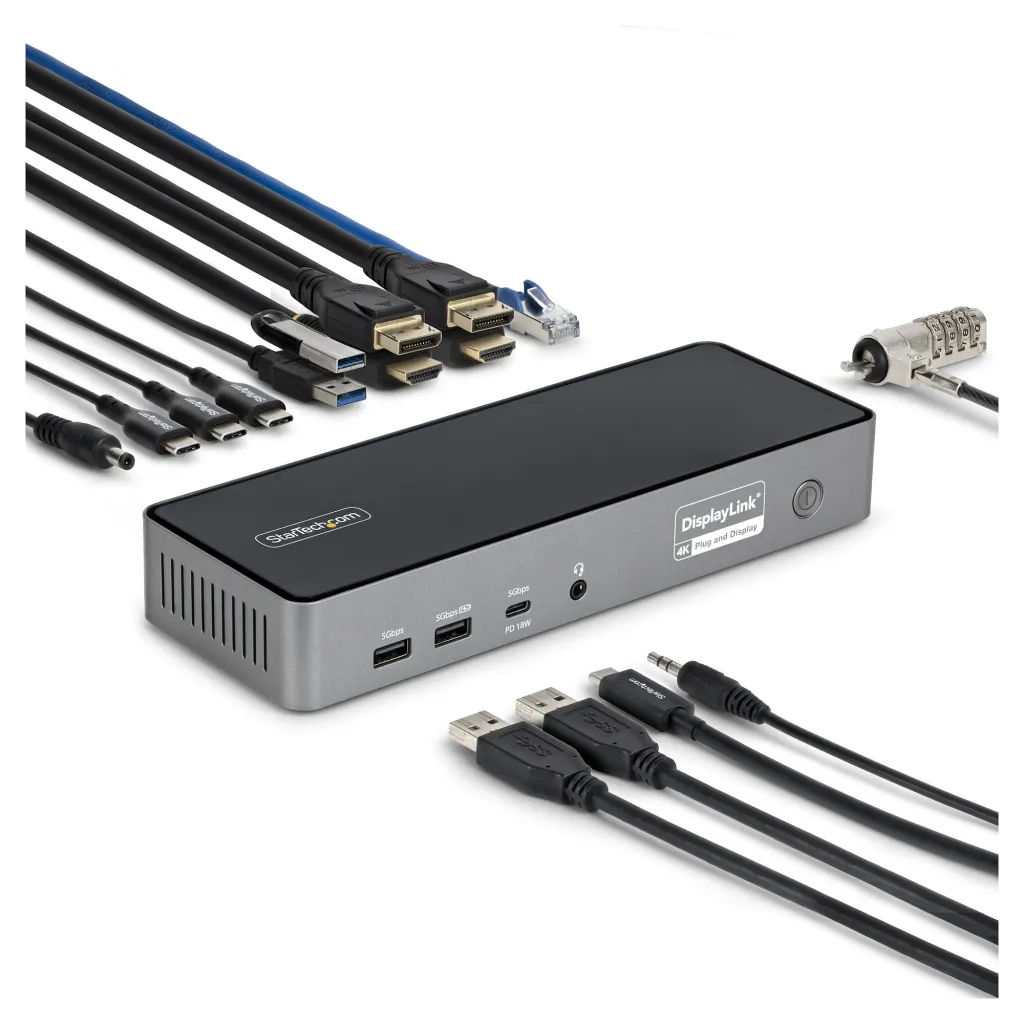 Docking Station StarTech USB-C to USB-A / USB-C / USB 2.0 / HDMI / DP / LAN - 1