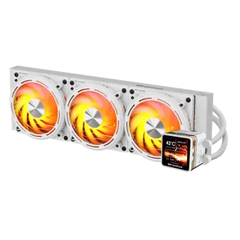 Ftohës për Procesor me Ujë Darkflash DE360 AIO 360mm – Bardhë