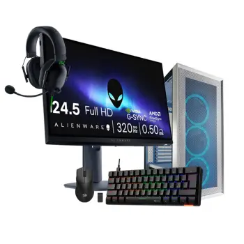GG BUNDLE 12 / Ryzen 7 7800X3D / 16GB DDR5 / 500GB / RTX 5060 Ti 8GB + DELL AW2525HM, 25″ IPS FHD 320Hz + Razer Black Shark V2 X + MK005BT + Redragon M916-PRO-4K K1NG