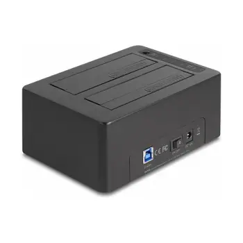 HDD Docking USB për 2 x SATA HDD/SSD me Funksion Klonimi, Lexues Kartash dhe Port USB Shtesë