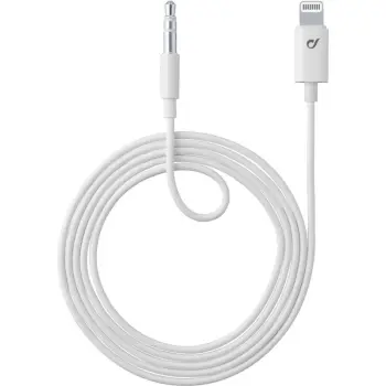 Kabllo Aux to Lightning Cellularline – Bardhë