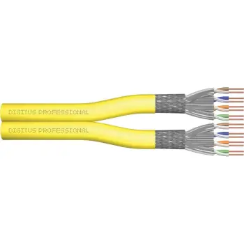 Kabllo për Rrjet DIGITUS Installation Cable Cat7a S/FTP / B2ca / 500m / AWG22/1 – Verdhë