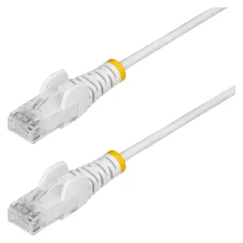 Kabllo për rrjet Ethernet StarTech Cat6 2.5m Slim RJ45 LSZH – Bardhë