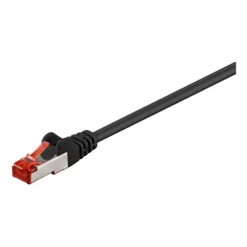 Kabllo për rrjet Goobay / Cat6 / 5.0m / S‑FTP (PiMF) / PVC – Zezë