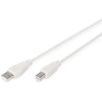 Kabllo USB DIGITUS / USB 2.0 / A – B / 1.8 m – Bardhë