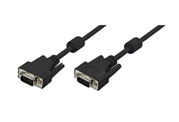 Kabllo VGA LogiLink 2x Male 1.8m – Zezë