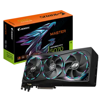Kartë Grafike NVIDIA Gigabyte AORUS GeForce RTX 5070 MASTER 12GB GDDR7 PCIe 5.0 3x DisplayPort 2.1b + HDMI 2.1b