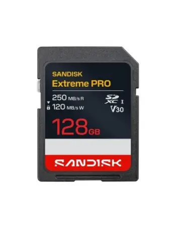 Kartë Memorie SanDisk Extreme Pro / 128GB / SDXC UHS-I 250MB/s