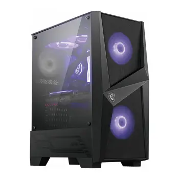 Kasë MSI MAG FORGE 100M B / Tempered Glas / RGB Fan – Zezë