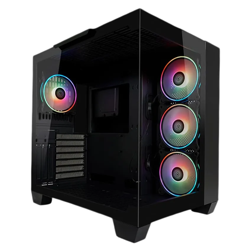Kompjuter Gaming SPRING SERIES 4 / Ryzen 7 7800X3D / 16GB DDR5 / 500GB / RTX 5050 8GB / Case Dark Storm X – e zezë - 1