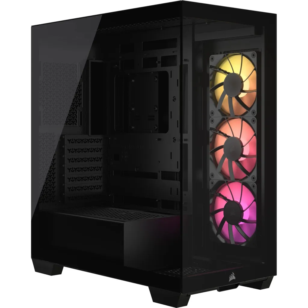 Kasë Corsair 3500X ARGB Midi Tower ATX Gaming Case – Zezë - 1