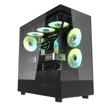 Kasë Darkflash DPX90 / Mid‑Tower / 3xARGB Fans 120mm – Zezë