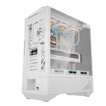 Kasë Darkflash DY460 / Mid‑Tower / 4x120mm ARGB Fans – Bardhë