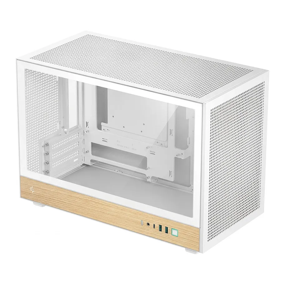 Kasë DeepCool CH260 WOOD WH – Bardhë - 1