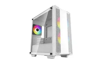 Kasë kompjuteri DeepCool CC360 ARGB Mid-Tower M-ATX/Mini-ITX / 3x120mm ARGB Fan të instaluar- Bardhë