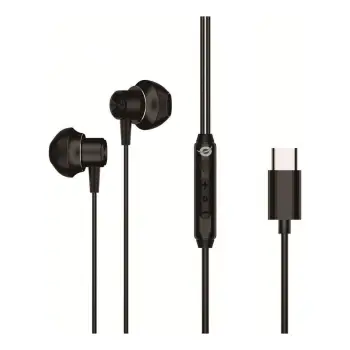 Kufje me kabllo Conceptronic BRENDAN04B USB-C me mikrofon – Zezë